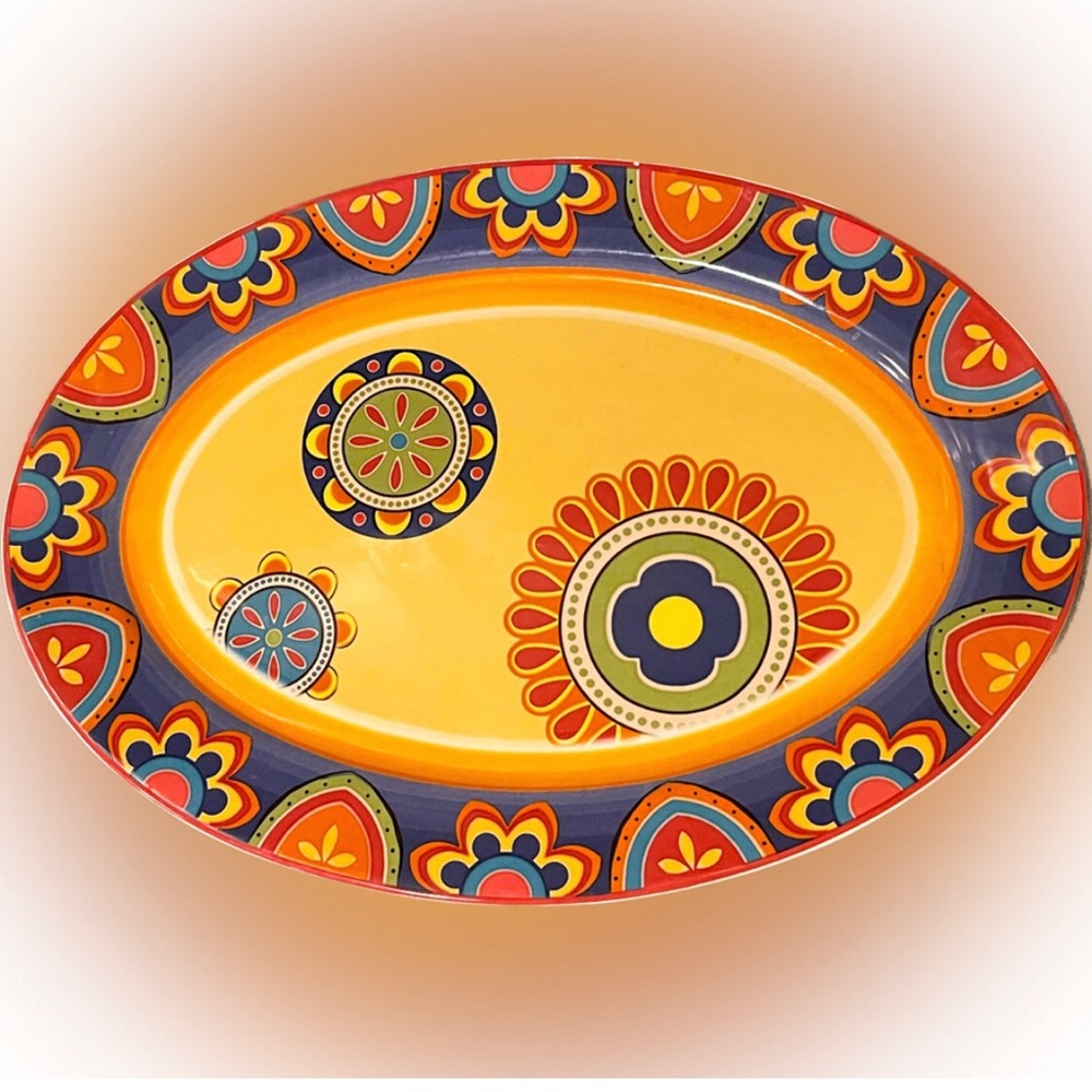 Bico Tunisian Ceramic 16 inch Oval Platter